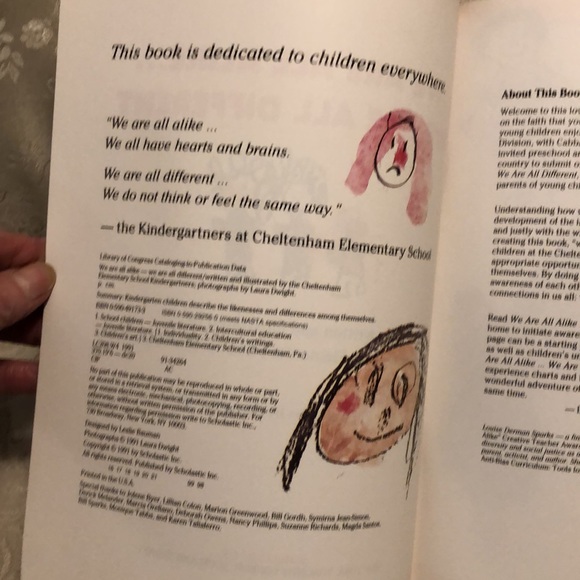 WE ARE ALL ALIKE…WE ARE ALL DIFFERENT-CHILDREN’S BOOK BY KINDERGARTENERS - #245 - Picture 4 of 9